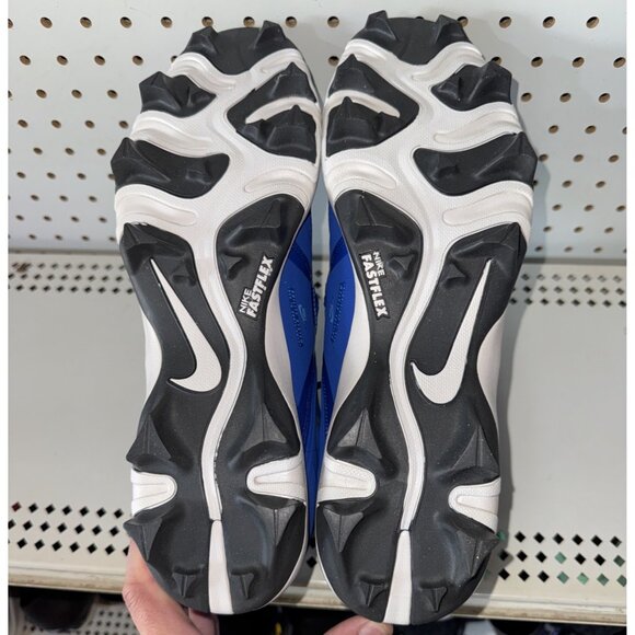 Nike Alpha Menace 3 Shark Mens Football Cleats Size 14 Royal Blue White - Picture 7 of 8